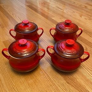 Le Creuset Set of 4 individual Bean Pots
